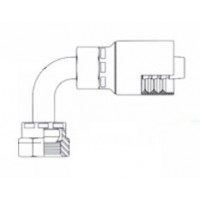 1/4 X 1/4 Female British Standard Pipe Parallel 90° 